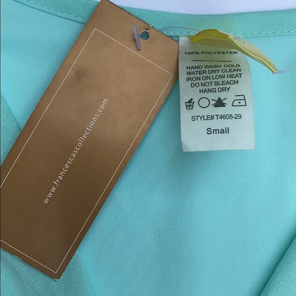 Francesca’s Blouse 3/4 Length Arm Cuffs Small - Picture 5 of 10